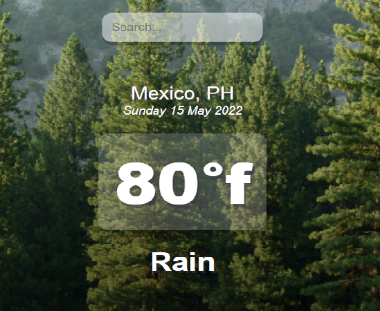 Weather App Screenshot